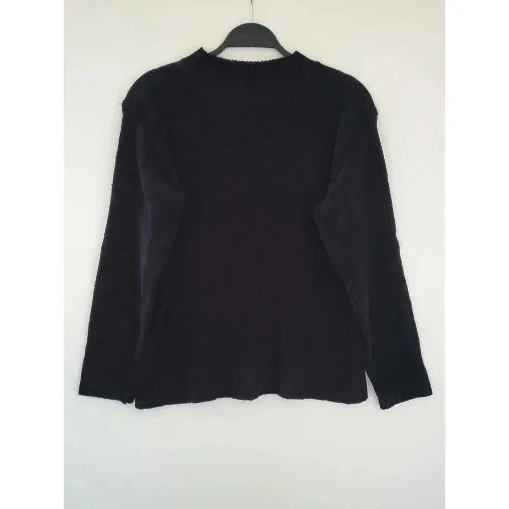 Sag Harbor Black Knit Sweater‎